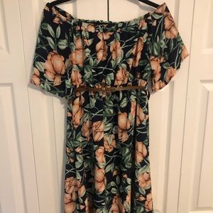 Off the shoulder floral dress